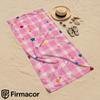Pink Check Star Soft Portable Travel Towel Unisex Ultra Lightweight Microfiber Oversized Sand Free Quick Dry Beach Towel