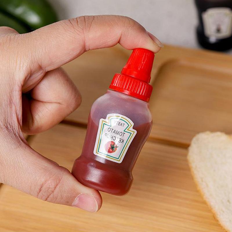 Mini Saucenflasche Mini Picknick Tragbare Ketchupflasche Ölflasche Honig Squeeze Saucenflasche