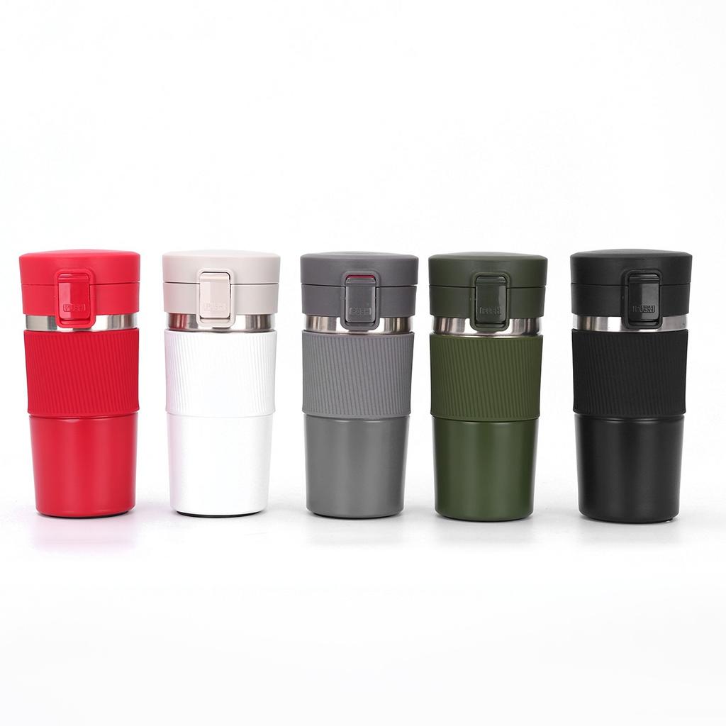 380ML Travel Coffee Mug Car Insulated Cup Stainless Steel Thermal Mug Leak-Proof Thermos Bottle Tea Coffee Cup Vacuum Flasks
