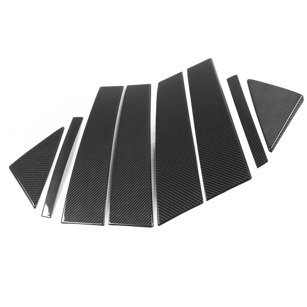 8PCS A Pillar Cover Carbon Fiber B Pillar Sticker Universal Left Right Hand Drive Replacement For Kia Stinger 2018 to