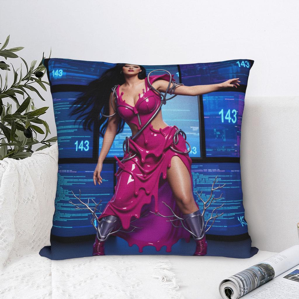 Pillow Case American singer K-Katy P-Perry Soft Pillow Cover For Sofa Car Home Decor Retro Trendy Pillowcases