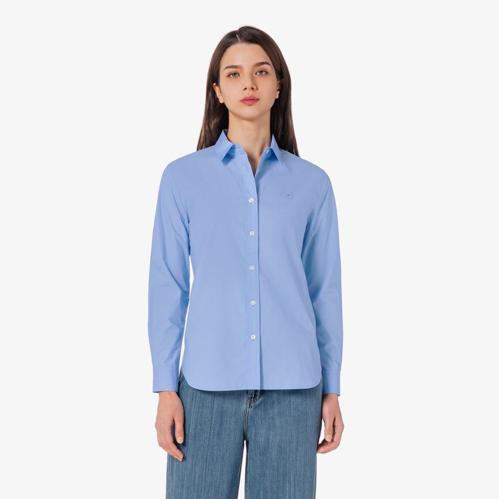 [lacoste] Женская однотонная рубашка из поплина CF694E-56GAEY 34