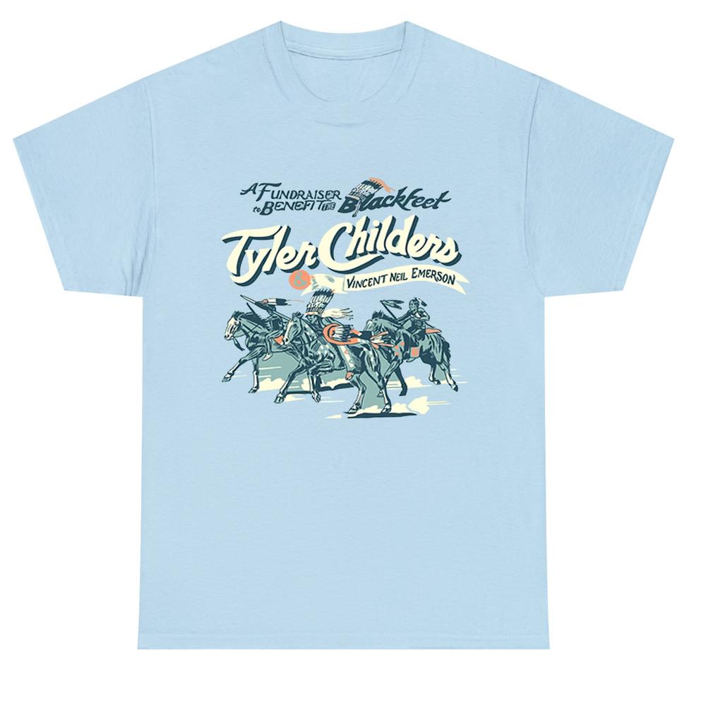 

Hot Tyler Childers Vincent Neil Emerson Cotton Light Blue S-5XL Shirt AA409 Unisex T-Shirt XXL