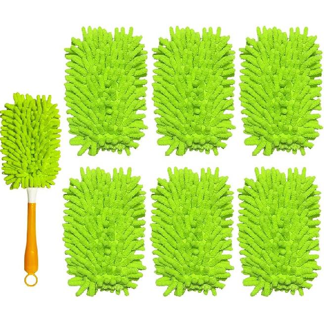 Reusable Duster Refill Compatible with Swiffer Hand Duster - 360 Heavy Duty Dusters Refills - Microfiber Ceiling Fan Duster for Swiffer Dusters