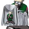 Naruto Kakashi Zipper Hooded Sweater Men's and Women's Spring and Autumn Student Trend Brand Casual Loose Hoodie Jacket