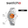 Used [Swatch] Wristwatch ORANGE PUSHER New Gent LISTEN TO ME SUOW167 Genuine Imported Product 7610522800175 [WJ212]