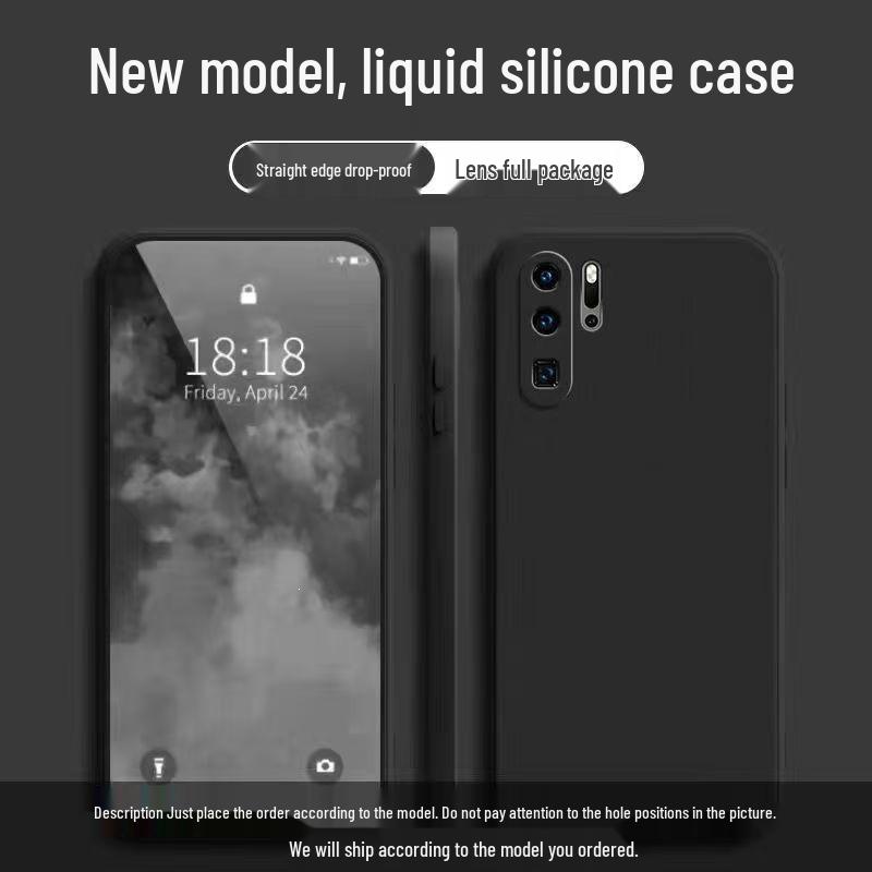Huawei P30 Pro Solid Color Liquid Silicone Case - Full Coverage Drop Protection