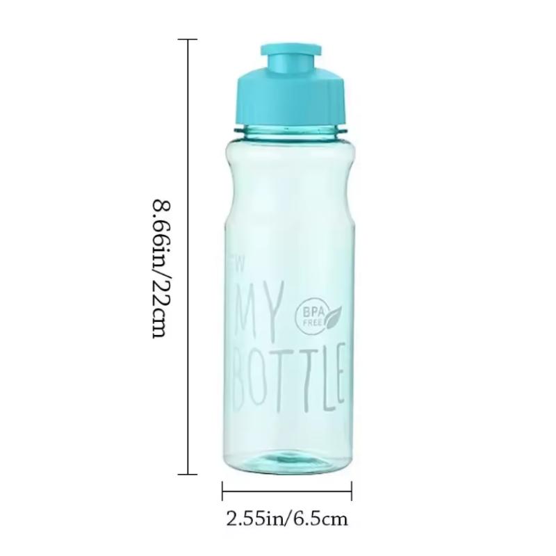 500ML Transparent Water Bottle Portable Sport Cup for Drinking Kitchen Tools Water Bottle for Outdoor School Travel Girl Boy Cup