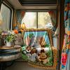 Jungle Safari Animals Blanket Personalized Name Soft Comfortable Stylish Blanket Car Blanket Perfect For Travel Camping Outdoor Home Suitable For All