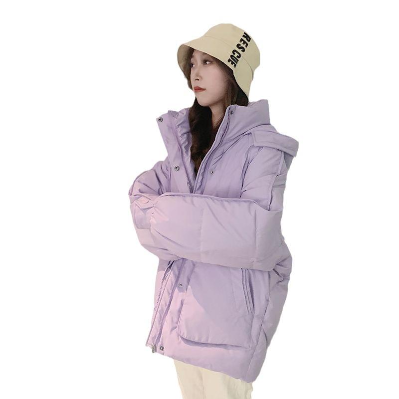 Women's Korean Style Loose Short Down Jacket - Thickened Cotton Coat for Autumn/Winter 2023