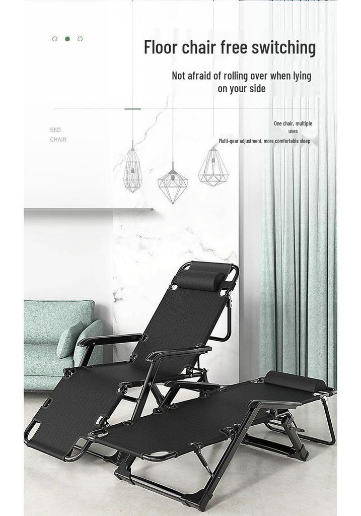 Foldable Lounge Chair - Nap Sofa Bed & Portable Lazy Backrest