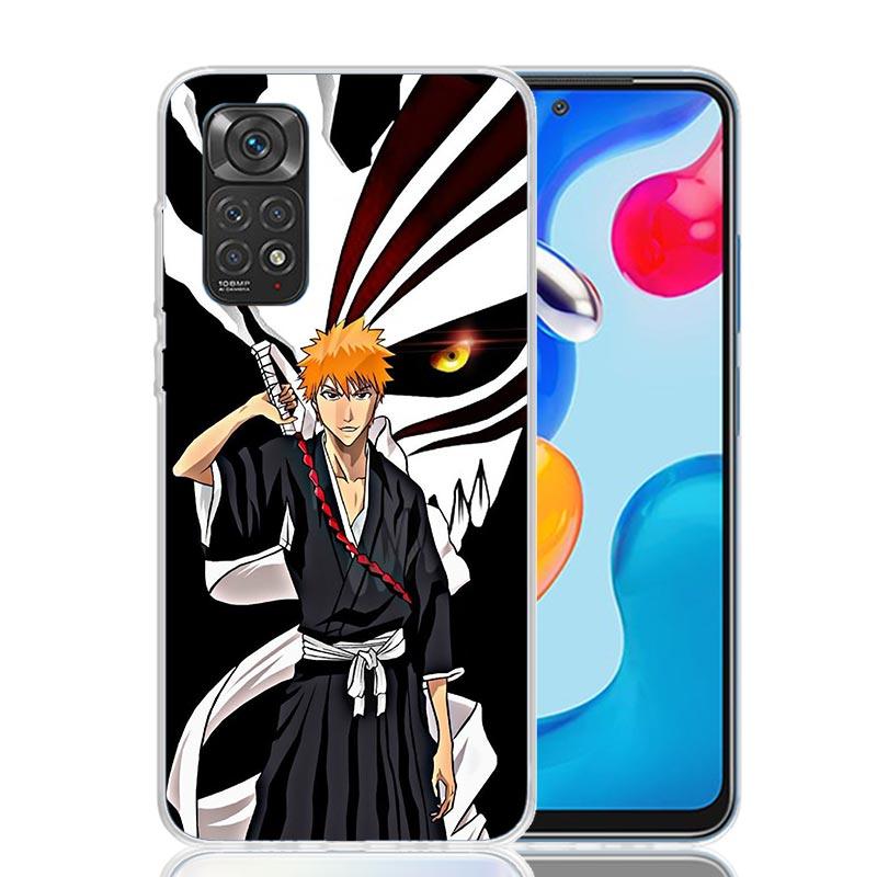 Kurosaki Ichigo Bleach Phone Case For Xiaomi Redmi Note 15 14 13 12S 12 Pro Plus 11S 11E 11 11T 10S 10 Art Soft Pattern Cover Re