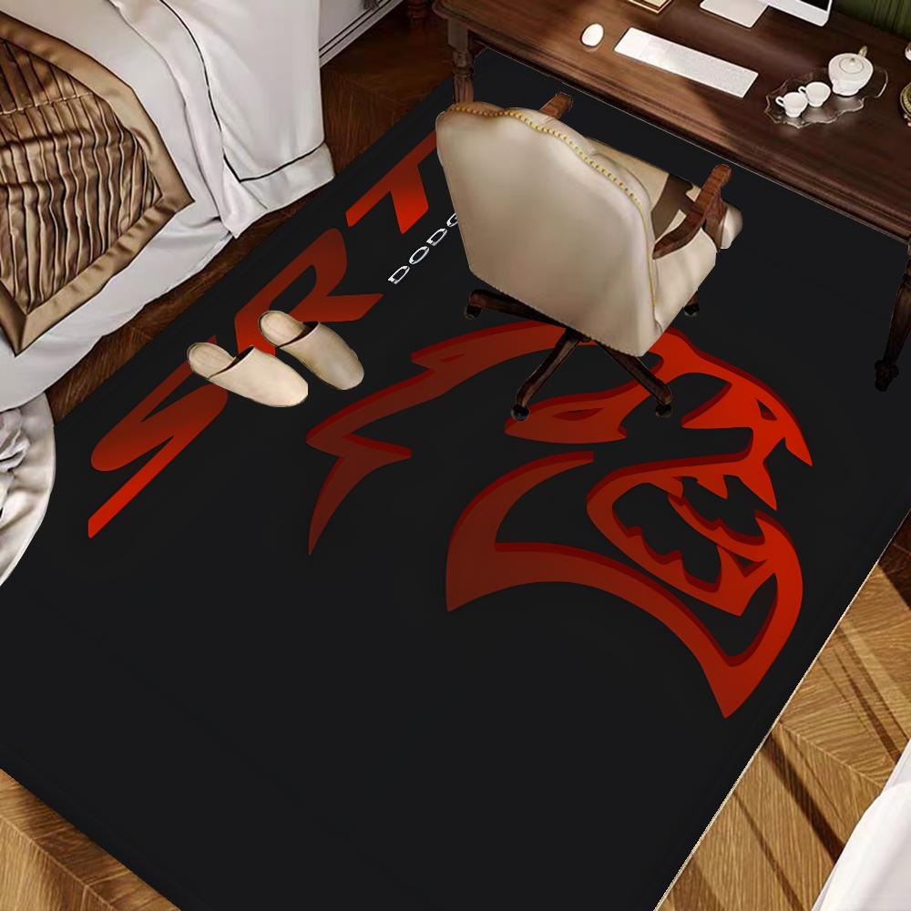 SRT Hellcat Demon Dodge Fußmatte Nordischer Stil Haustürmatte Badezimmer-Toilettenmatten Schlafzimmer Hotel Dekorationsmatte
