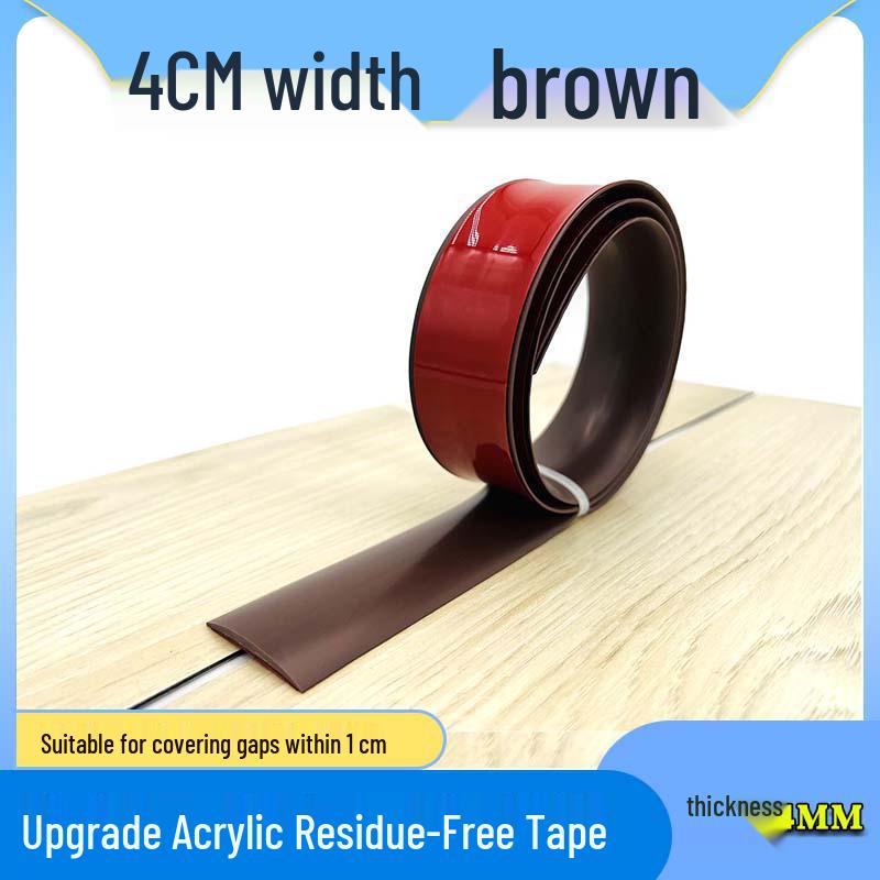 Self-Adhesive Wood Floor Trim Strip - Glue-Free Edge Divider for Doorway and Threshold Decoration