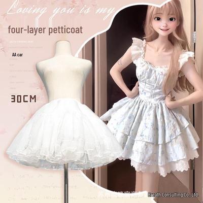 Lolita Soft Tulle Dog Jumper Dress: 30cm Daily Summer Petticoat Skirt