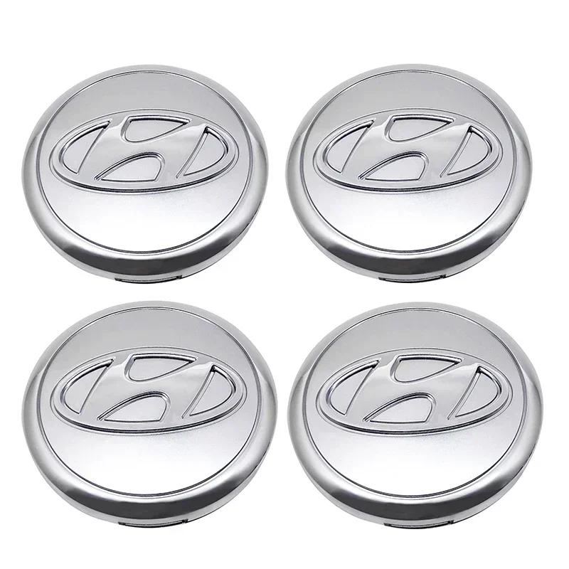 Logo for Hyundai I30 Azera Elantra Accent Santa Sonata IX35 I20 Tiburon Verna I10 Car Wheel Center Cap Tires Hub Covers Sticker v1
