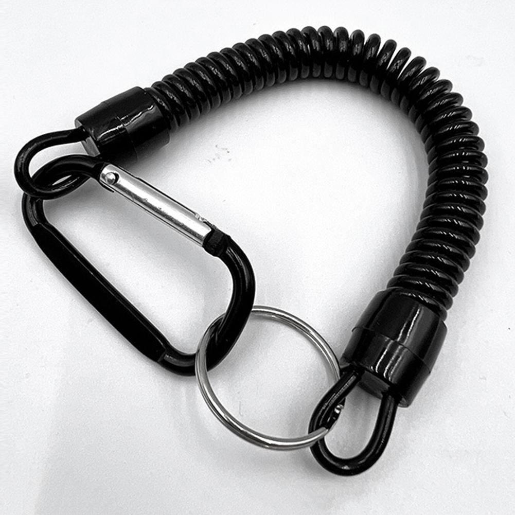Comfortable and Stretchable Fishing Missed Rope Antilost Spiral Spring Lanyard
