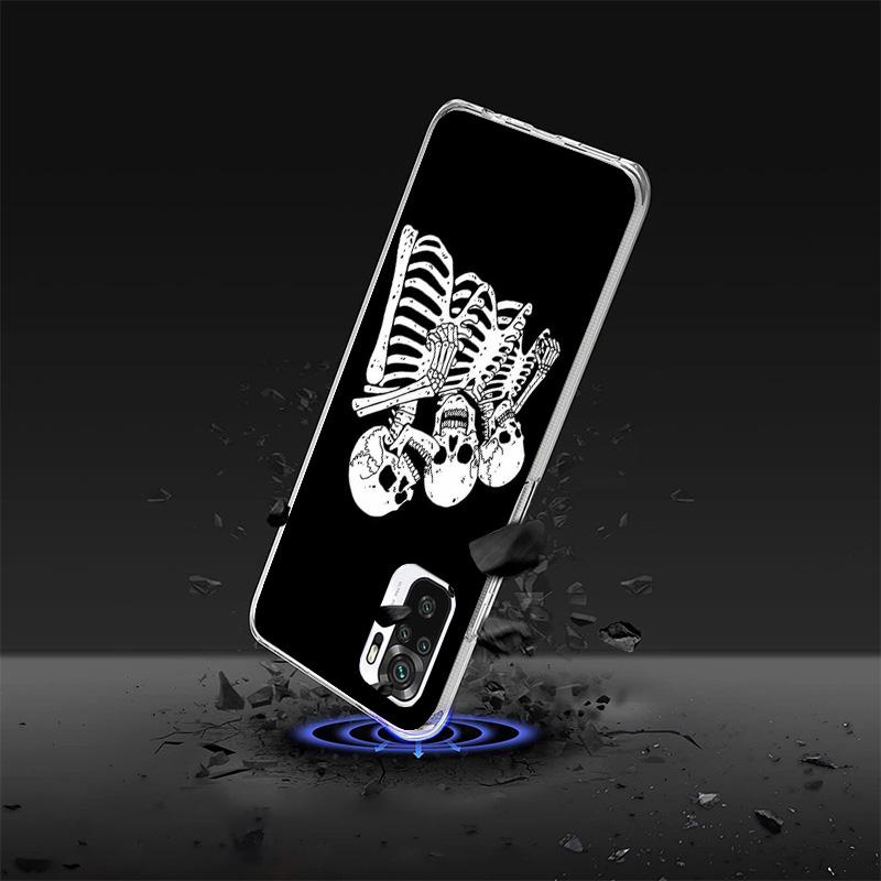 Spooky Skull Funny Dance Skeleton Phnoe Case for Phnoe Case for Xiaomi Redmi Note 15 14 14S 13 Pro Plus 12 12S 11S 11E 10S 10 11