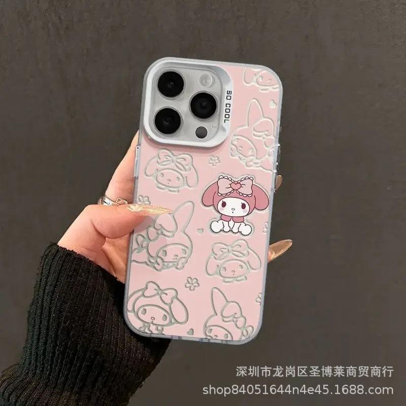 Cute kitty for apple 15 colored silver iPhone14Pro creative 11promax matte 16 protective case 17