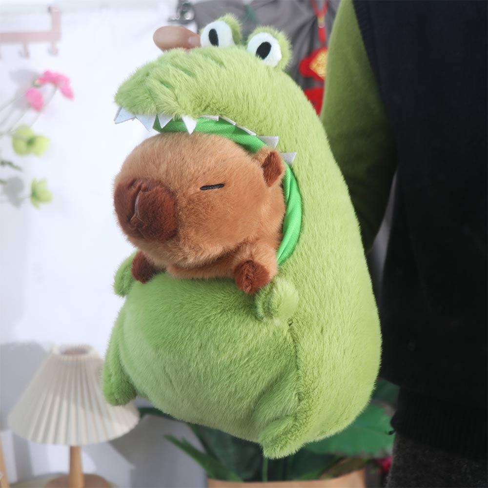 30/40cm Crocodile Capybara Plush Toy Simulation Capybara Green Crocodile Doll Home Decor