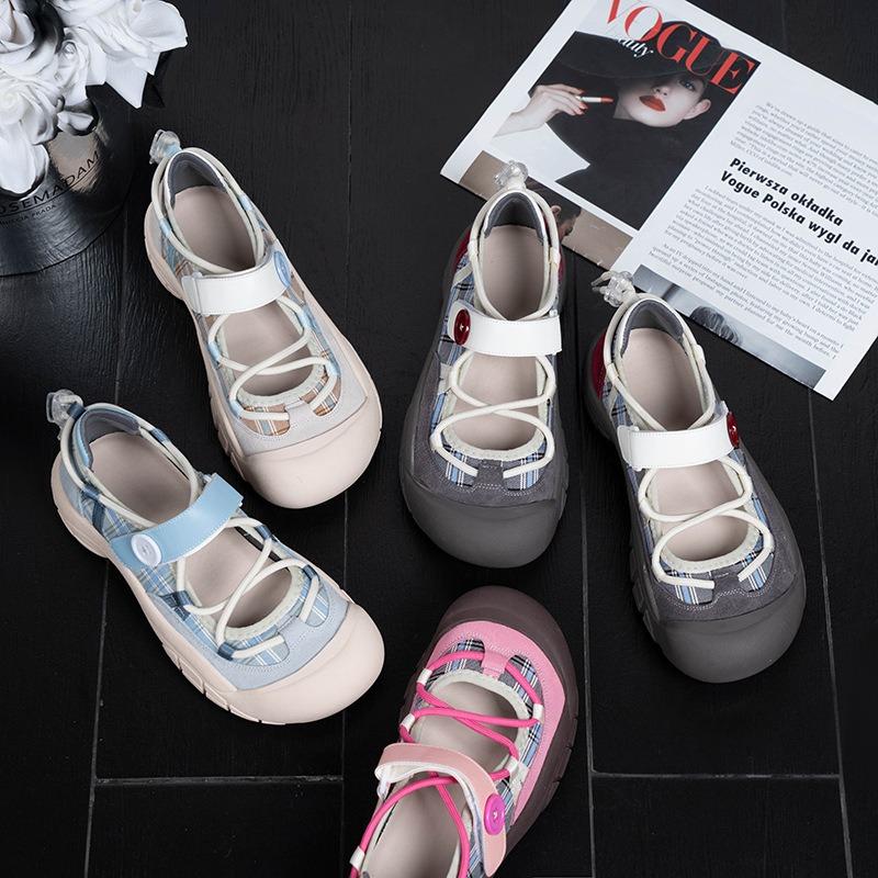 Sports and leisure women's shoes ugly cute shoes new sandals women's versatile retro platform sandals women's summer sandals