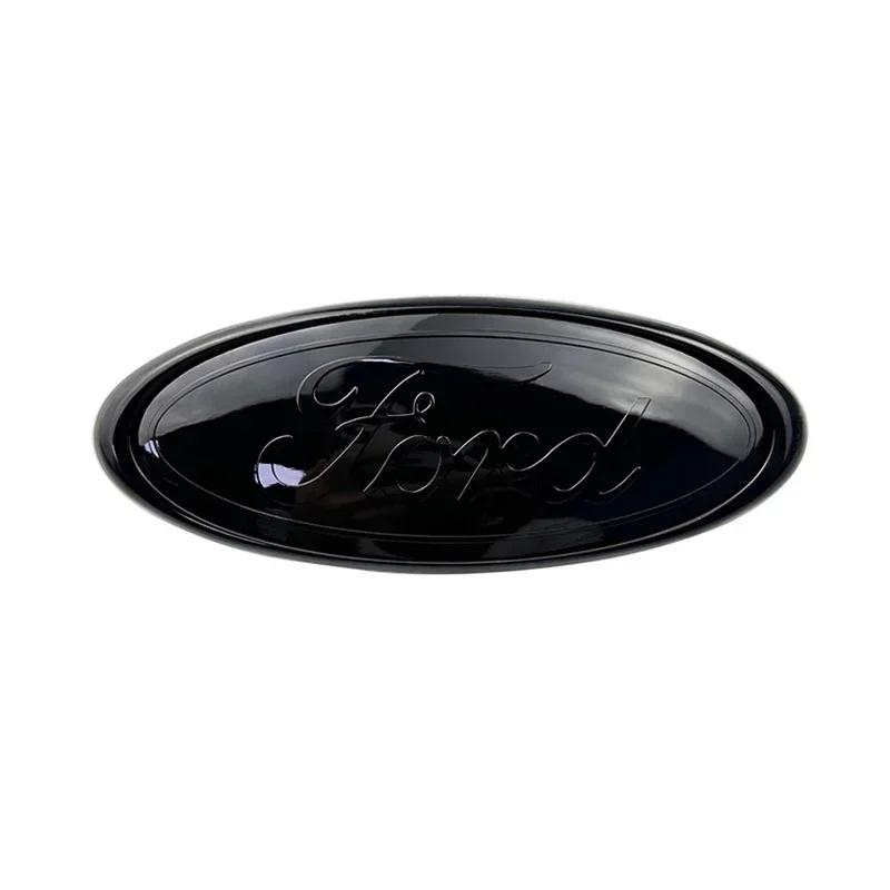 Automobilio lipdukas 2026 Ford Naujas 2025 Karštas 14.6x5.7cm Emblema Automobilio Priekinės Dangos Grotelių Ženklelis Ford Kuga Focus Ranger Mustang Mondeo Fies