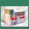 18x12x12cm Estante de Livros de Acrílico Vidro Orgânico Suporte de Livros em L Suporte de Livros Espessado Antiderrapante Rack de Armazenamento e Organização de Mesa Material de Estudo