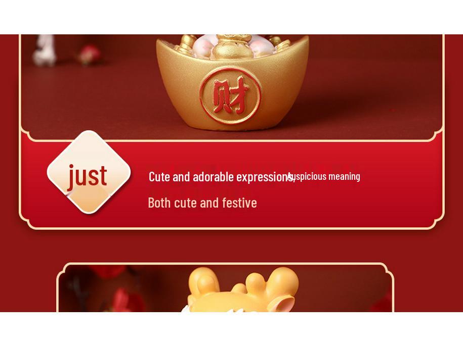 3D Creative Dragon Ornament: New Year Office Decorations & Small Gifts