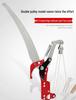 Aluminum Alloy Telescopic Pole and Pruner with High Branch Saw for Tree Pruning.