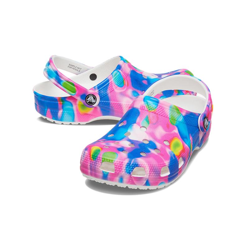 Crocs Classic Clogs Beach Sandals Unisex Blue Pink