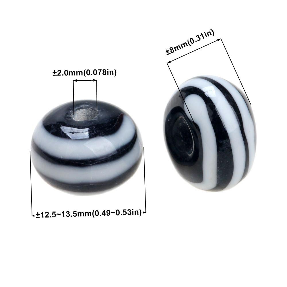 Black Color Series 2/4/6PCS/LOT Mixed Style Handmade Lampwork Glass Beads For Crafts Charm Bracelets/Earring DIY Jewelry Making