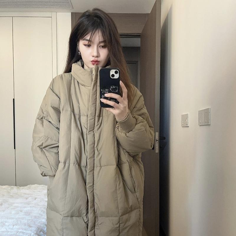 

Корейская версия, средней длины, утолщенная куртка с хлопковой набивкой, свободного кроя, в западном стиле, куртка с хлопковой набивкой до колена L