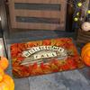 1pcs Happy Fall Dwarf Welcome Rug Doormat Harvest Maple Leaves Print Floor Mat Living Room Bedroom Foot Mat Fun Home Decor