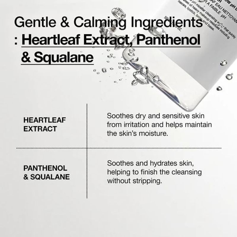 Anua - Heartleaf Low pH Deep Cleansing Water