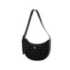 New CALVIN KLEIN PU Crescent Bag Handbag Shoulder Bag Women's Black DH3442-001