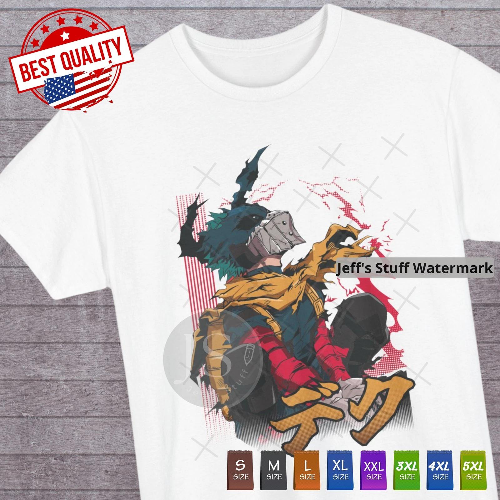 

Izuku Deku T Shirt Anime My Hero Academia Tee Manga Comics Cosplay Clothing S