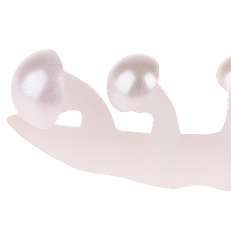 Weiches Silikon Quadratische Perlen Design Zehentrenner Für Pediküre Fußzehen Spreizer Flexibles Fingerzehen Trennwerkzeug