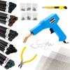 Plastic Welder H50 + 5 Rods + 3 Types of Mesh + 800 Staples 6 Types, Knife, Pliers