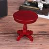 1/12 Dollhouse Garden/Room Decor Wooden Miniature Round Coffee Table Kids Toys