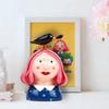 Decoration Resin Crafts Sculpture Handmade Funny Dolls Ornament  Farmhouse Bookshelf