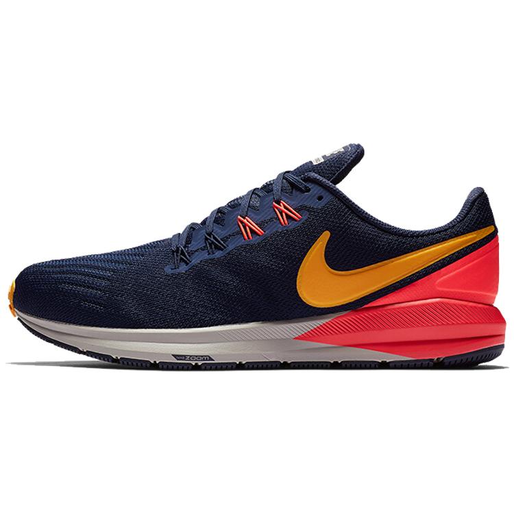 New Nike Air Zoom Structure 22 'Blackened Blue Orange Peel' AA1636-400