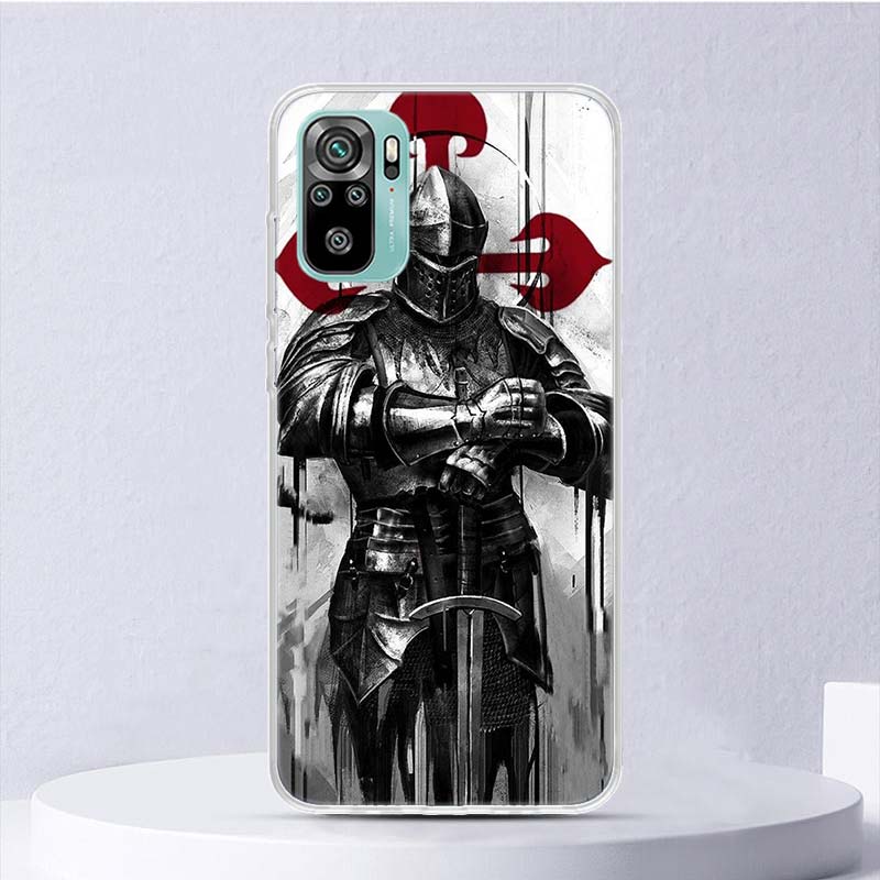 Knights Templar Crusades Soft Case For Xiaomi Redmi Note 14 14S 13 12S 11S 10S 12 11 10 Phone Cover 11T 11E Pro Plus 9 9S Shell