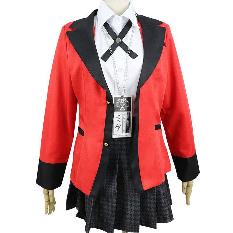

Полный комплект Kakegurui Yumeko Jabami Saotome Meari, японская школьная форма для девочек, косплей, костюм для косплея из кино и телевидения