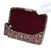 Inden H Glasses Purple with White Akita Akita Prefecture Limited Edition [Inden-ya] Case, Deerskin, Lacquer, Pattern, 4206-16-AKT,