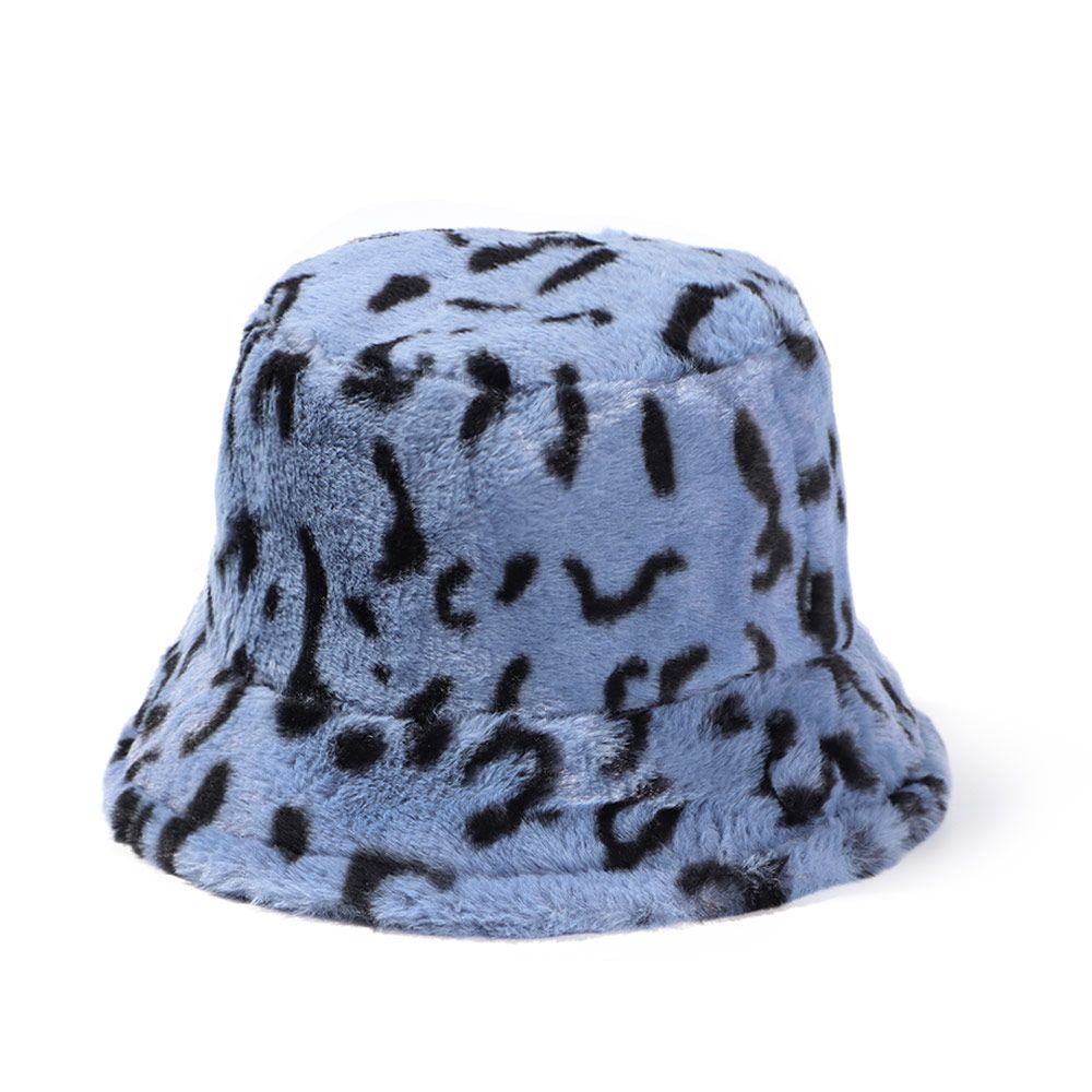 Soft Faux Fur Bucket Hat Sun Cap 