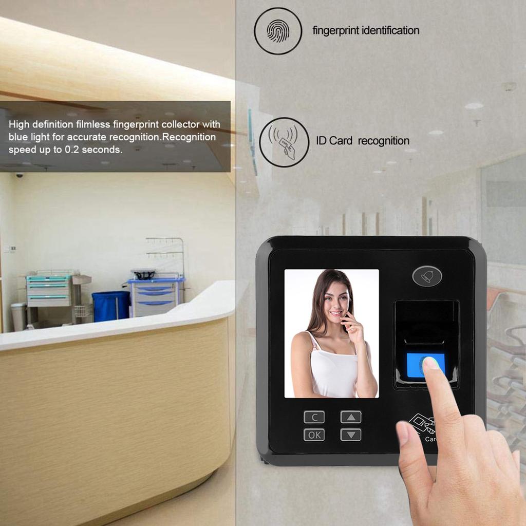 Biometric Fingerprint & ID Card Door Access Control Time Attendance With IP/TCP Interface
