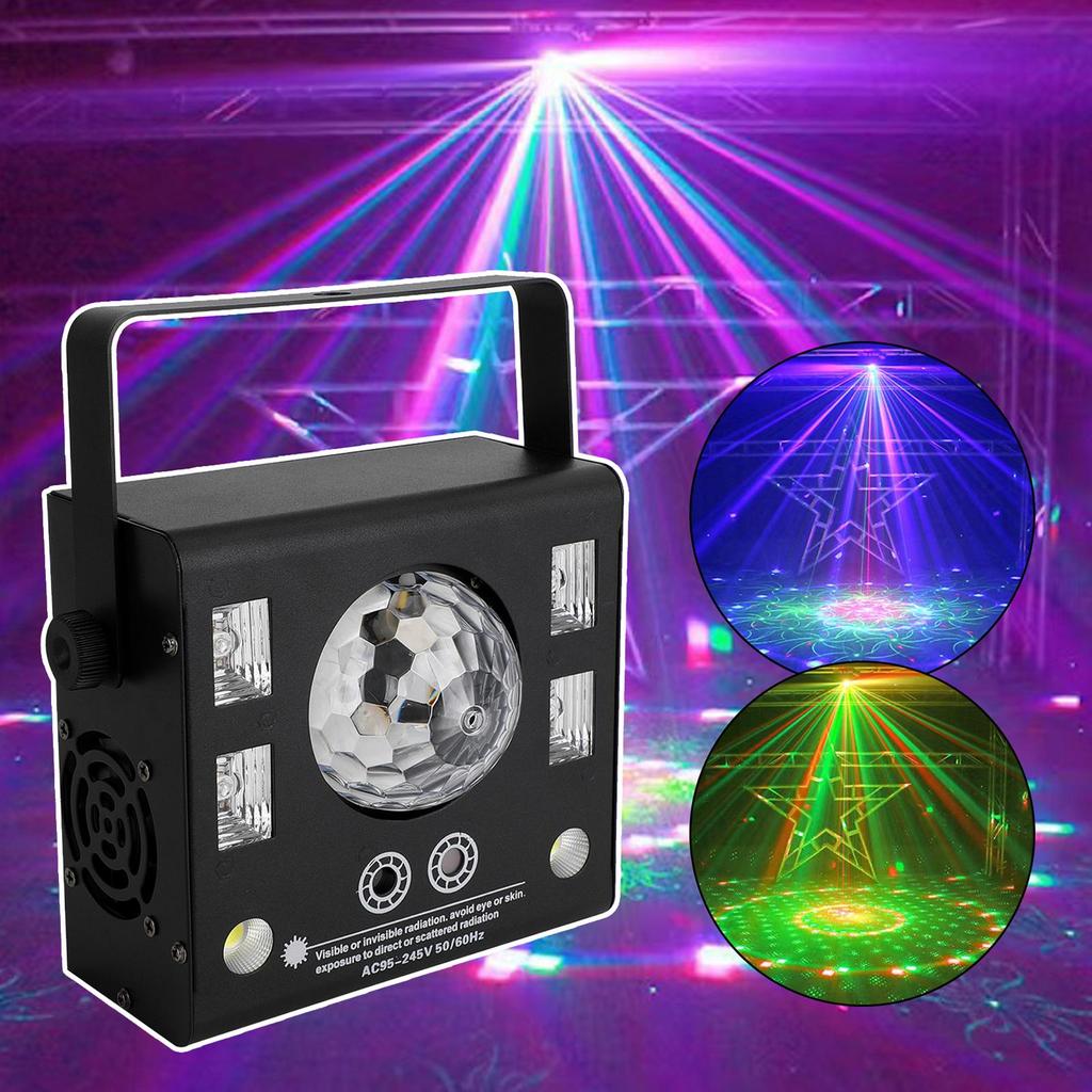 4 In 1 RGB Disco Party DJ Light LED Stage DMX Magic Ball Light Strobe Beam Light
