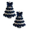 DIY Crochet Christmas Bell Ornament Kit (2 Pcs), Handmade Santa Bell for Tree, Knitted Holiday Decoration Kit