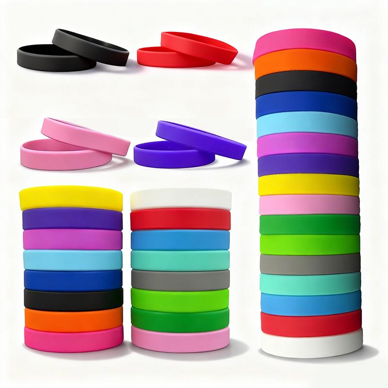Braccialetto in Silicone Luminoso - Colore Unico, Senza Scritte, per Bambini e Adulti
