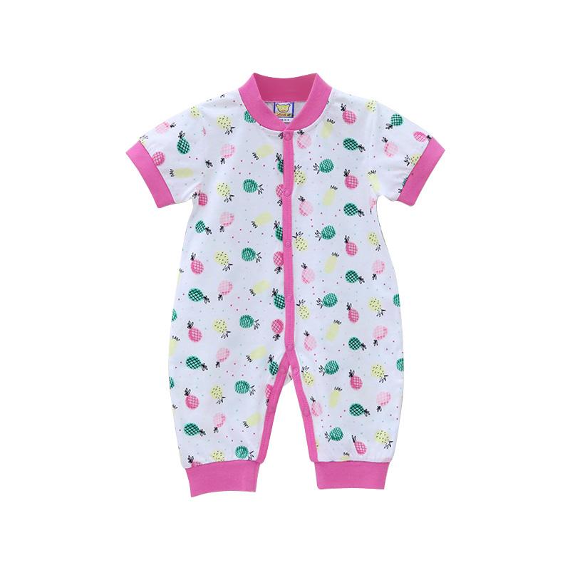 Newborn Boy Girl Infant Clothing Cotton Button Short Sleeve Rompers Winter Spring One Piece Kid Long Sleeve Kidswear Aapparel